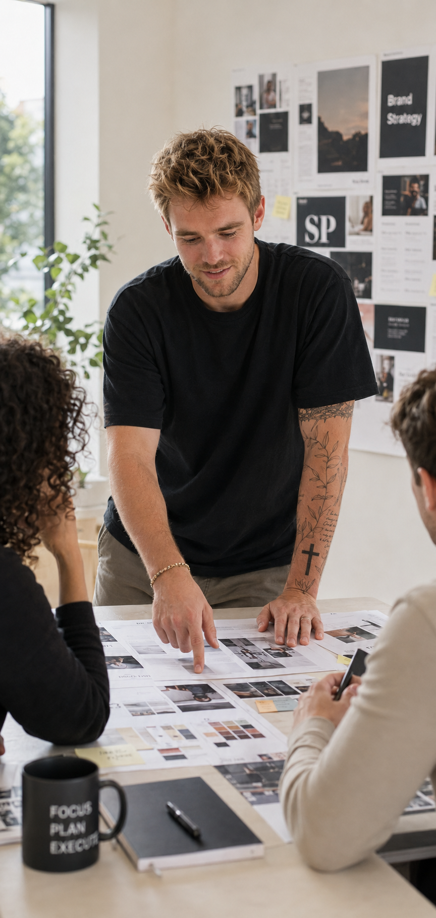 Samuel facilitating a workshop