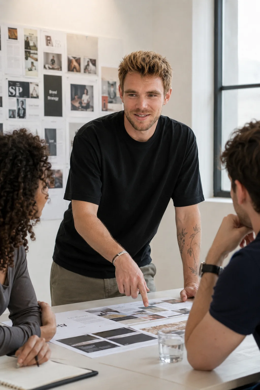 Samuel facilitating a business discussion